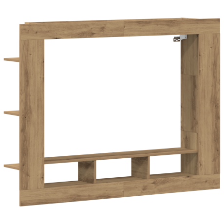 vidaXL TV-kast artisanaal eikenkleurig 152 x 22 x 113 cm Bewerkt hout afbeelding2 - 1
