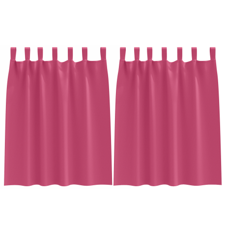 vidaXL Verduisterende gordijnen 2 pcs Felroze 140 x 140 cm Polyester afbeelding2 - 1