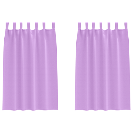 vidaXL Verduisterende gordijnen 2 pcs Paars 175 x 140 cm Polyester afbeelding2 - 1