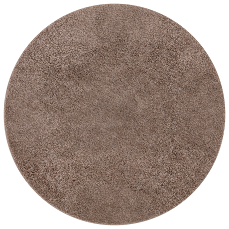 vidaXL Vloerkleed shaggy met latex onderkant ø160 cm bruin afbeelding2 - 1