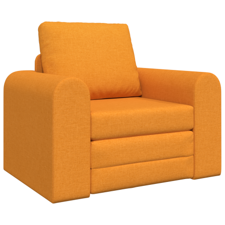 vidaXL Vloersofa Bed 2-in-1 Donkergeel 98x71x83 cm Stof afbeelding2 - 1