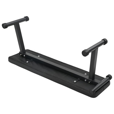 vidaXL Vouwbare Gewichtstafel 100 kg Zwart 107x27x41 cm Staal afbeelding2 - 1