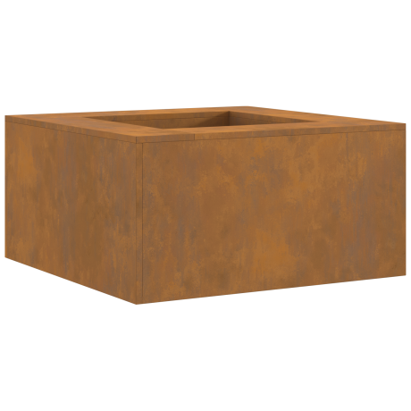 vidaXL Vuurschaal Vierkant 80x80x40 cm Weerbestendig Staal afbeelding2 - 1