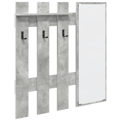 vidaXL Wandgemonteerde kapstok Beton grijs 100 x 10 x 100 cm afbeelding2 - 1