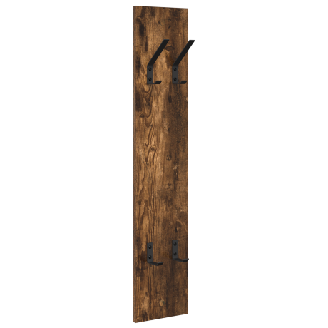 vidaXL Wandgemonteerde kapstok Gerookt eiken 20 x 1,5 x 100 cm afbeelding2 - 1