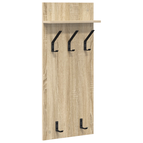 vidaXL Wandgemonteerde kapstok met plank Sonoma eiken 90 x 40 x 10 cm afbeelding2 - 1