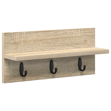 vidaXL Wandgemonteerde kapstok Sonoma eiken 40 x 10.5 x 18 cm afbeelding2 - 1