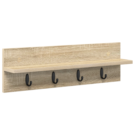 vidaXL Wandgemonteerde kapstok Sonoma eiken 60 x 10.5 x 18 cm afbeelding2 - 1