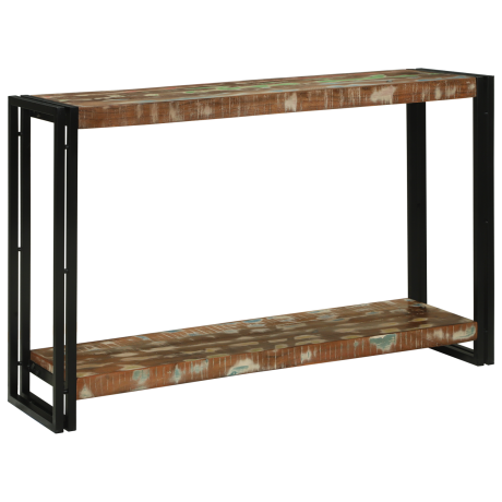 vidaXL Wandtafels Multikleur 120 x 33 x 75 cm massief gerecycled hout afbeelding2 - 1