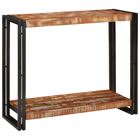 vidaXL Wandtafels Multikleur 90 x 33 x 75 cm massief gerecycled hout afbeelding2 - 1