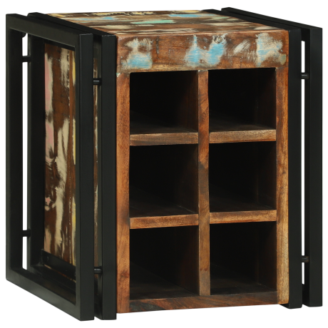 vidaXL Wijnrek 34,5x35x39 cm Massief Gerecycled Hout afbeelding2 - 1