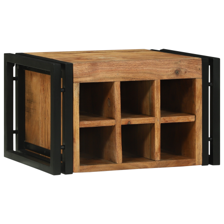 vidaXL Wijnrek 46x35x27,5 cm van Massief Acaciahout afbeelding2 - 1