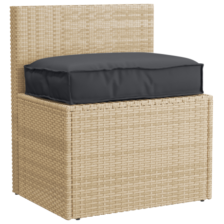 vidaXL Zitkussen voor Pallet Zwart 60x40x8 cm Oxford Stof afbeelding2 - 1