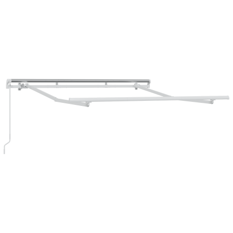 vidaXL Zonnescherm Frame Uittrekbaar Handmatig Bediend 2.5x2 m Metaal afbeelding2 - 1