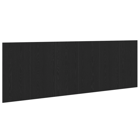 vidaXL Bed Hoofdbord Zwart Eiken 160 x 1.5 x 80.5 cm Bewerkt hout afbeelding2 - 1