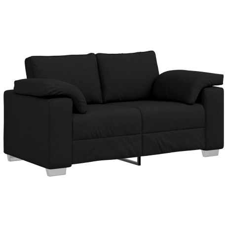 vidaXL Zwarte Loveseat - 120 cm Stof afbeelding2 - 1