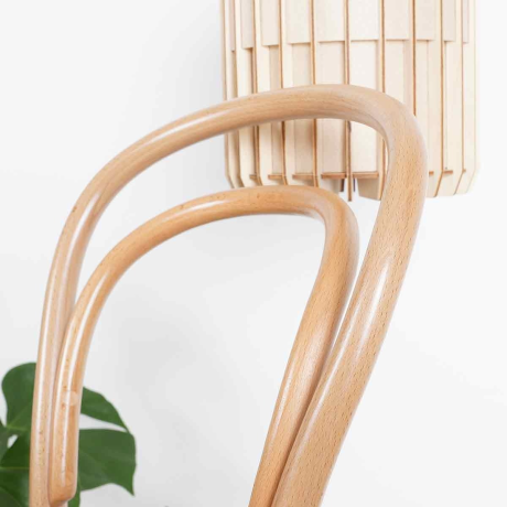 Vienna Thonet No. 14 houten bistrostoel naturel - met rotan zitting afbeelding2 - 1