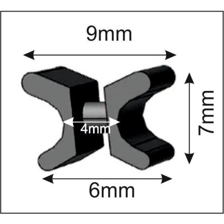 Vision S Paneelgordijn ROSANA set van 4 Bamboe-look, digitaal bedrukt (4 stuks) afbeelding2 - 1