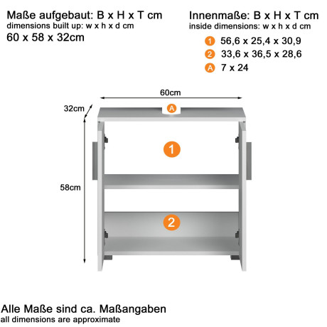 welltime Badmeubelset Praag Wastafel & spiegelkast - wit hoogglans met verticale frezingen (set, 2 stuks) afbeelding2 - 1