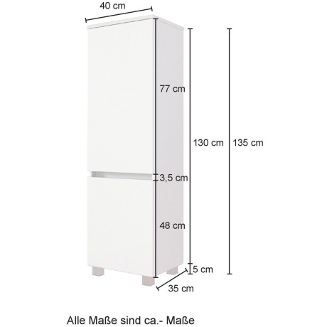 welltime Halfhoge kast Horki 40 cm breed afbeelding2 - 1