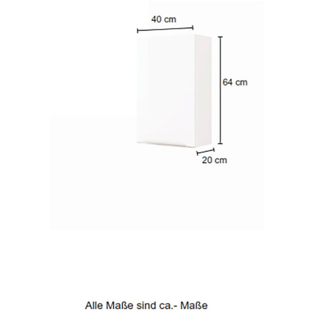 welltime Hangend kastje Matera Breedte 40 cm, met hoogwaardige matte MDF-fronten afbeelding2 - 1