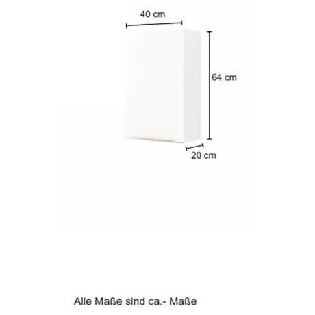 welltime Hangend kastje Matera Breedte 40 cm, met hoogwaardige matte MDF-fronten afbeelding2 - 1