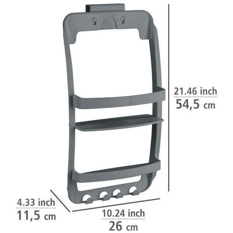 WENKO Badkamerrekje Universeel met 4 haken afbeelding2 - 1