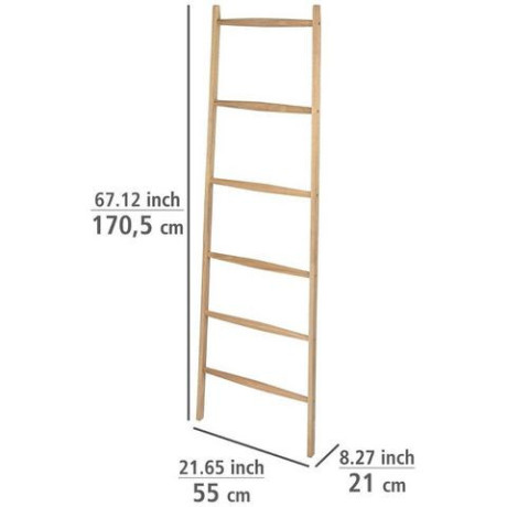 WENKO Handdoekenladder Acina Bxdxh: 55x21x170,5 cm afbeelding2 - 1