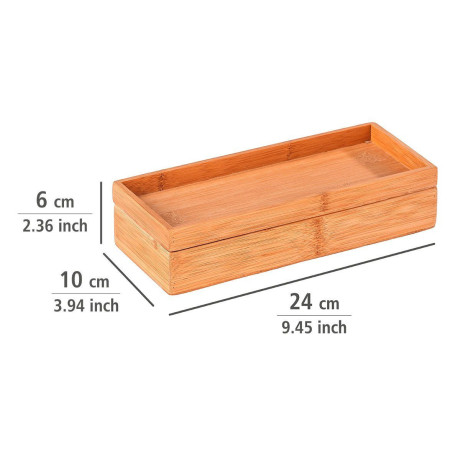 WENKO Opbergbox Terra met deksel en smal planchet (1 stuk) afbeelding2 - 1