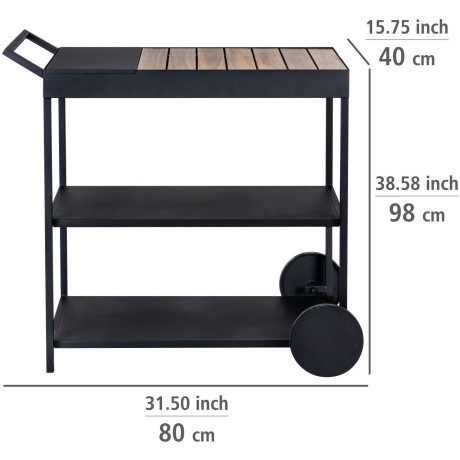 WENKO Serveerwagen Model Miro afbeelding2 - 1