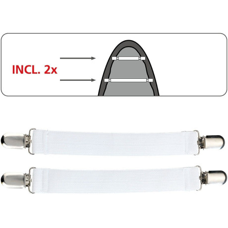 WENKO Strijkplankhoes Air Comfort XL/Universal 100% katoen, strijkoppervlak 140x48 cm afbeelding2 - 1