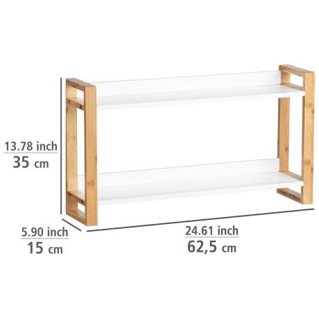 WENKO Wandplank Finja Badkamerrekje van bamboe/mdf afbeelding2 - 1