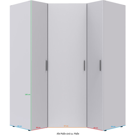 Wimex Kastsysteem Münster Multifunctionele kast, individuele hoekoplossing (voordeelset) afbeelding2 - 1