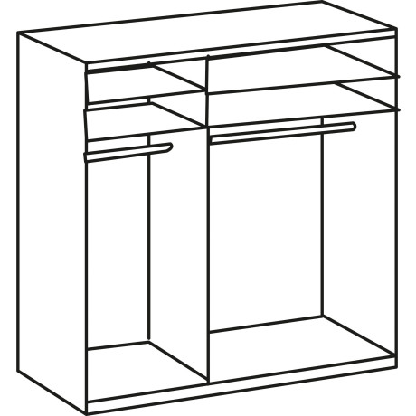 Wimex Kledingkast Niveau met spiegeldeuren afbeelding2 - 1