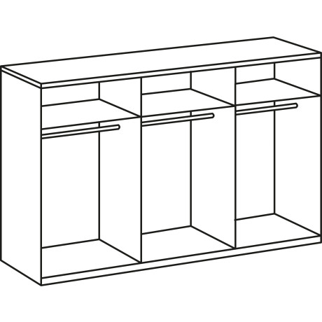 Wimex Kledingkast Niveau met spiegeldeuren afbeelding2 - 1