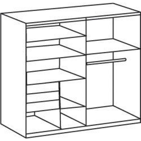 Wimex Zweefdeurkast Oldenburg met spiegel afbeelding2 - 1