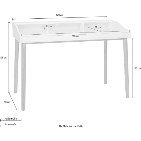 Woodman Bureau Lene in scandinavisch design afbeelding2 - 1