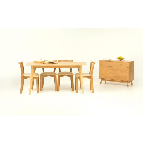 Woodman Dressoir Bjórgvin Commode, breedte 100 cm, in eenvoudig Scandinavisch ontwerp afbeelding2 - 1