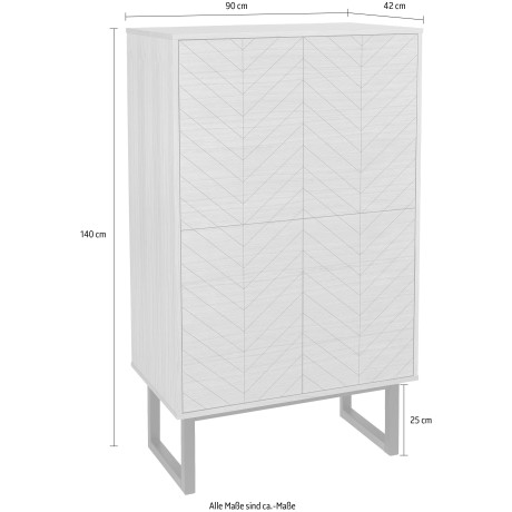 Woodman Hoge kast in scandinavisch design afbeelding2 - 1