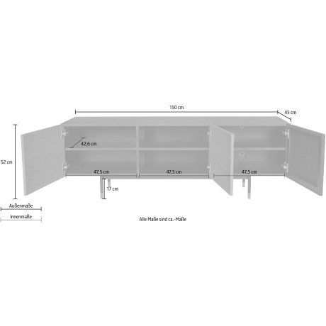 Woodman Kast Houtfineer van walnoot, Scandinavisch design afbeelding2 - 1