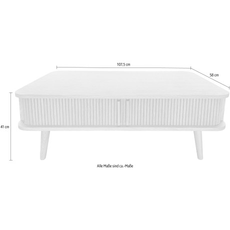 Woodman Salontafel Rove uniek ontwerp, gedeeltelijk massief, breedte 107 cm afbeelding2 - 1