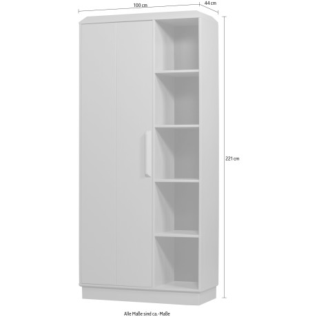 WOOOD Bergkast Lowen Kast, dennenhout, H 221 cm x B 100 cm afbeelding2 - 1