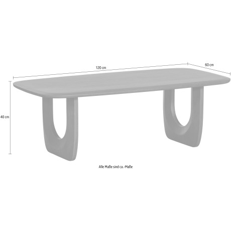 WOOOD Salontafel Frequent salontafel Houten tafel van mangohout, H 40 cm x B 120 cm afbeelding2 - 1