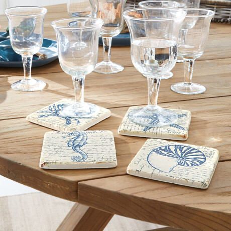 Onderzetter set van 4 Faune Marine afbeelding3 - 1