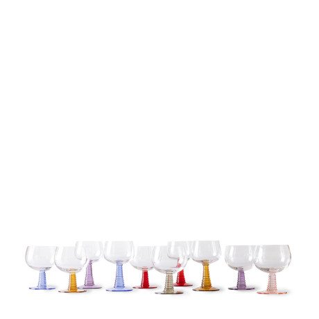 HKliving wijnglas Swirl (350 ml) (Ø10 cm) afbeelding3 - 1