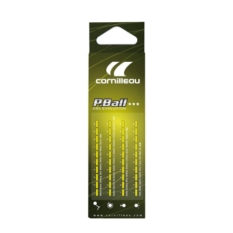 Cornilleau tafeltennisballen P-ball *** wit 3 st. Tafeltennisballen P-ball *** 3 stuks (wit) afbeelding3 - 1