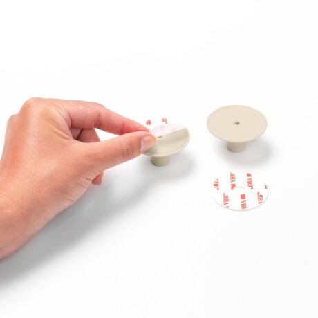 Brabantia ReNew Handdoekhaakjes - 2 stuks - Soft Beige afbeelding3 - 1