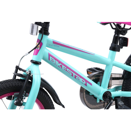 BikeStar Urban Jungle kinderfiets 14 inch turquoise afbeelding3 - 1