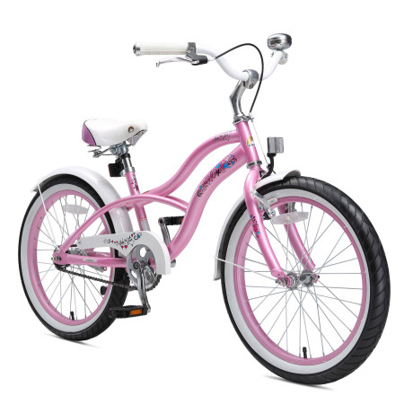 BikeStar Cruiser kinderfiets 20 inch roze afbeelding3 - 1