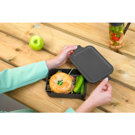 Brabantia Make & Take lunchbox - Medium - Kunststof - Dark Grey afbeelding3 - 1